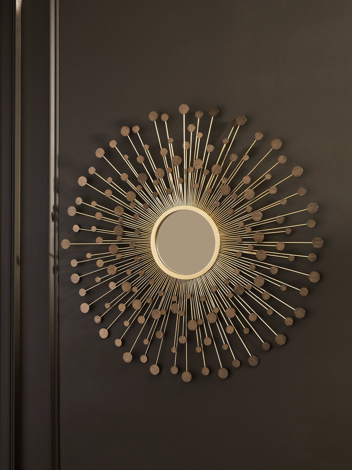 Morwenna Bronze/Gold Finish Accent Mirror
