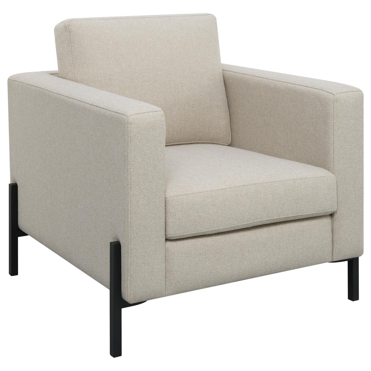 Tilly Oatmeal Upholstered Track Arms Chair