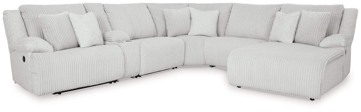 Top Tier Alloy 6-Piece RAF Chaise Reclining Sectional
