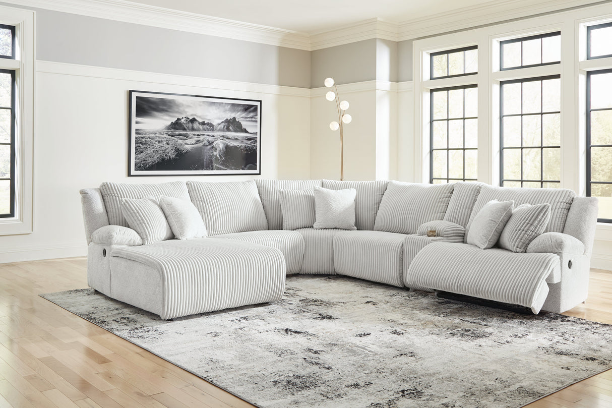 Top Tier Alloy 6-Piece LAF Chaise Reclining Sectional