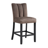 Vega Black/Brown Counter Height Chair, Set of 2