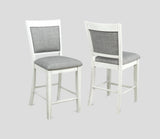 Hartwell Chalk Gray Counter Height Chair, Set of 2