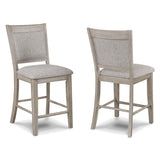Fulton White Oak Counter Height Dining Chair, Set of 2