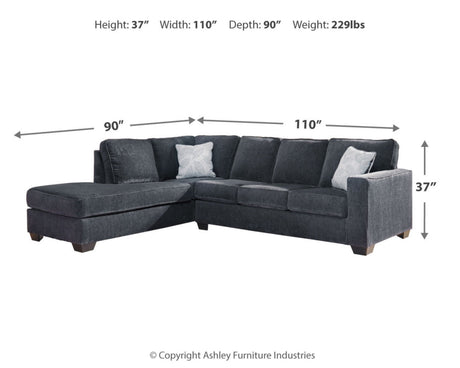 Altari 2-Piece Sectional with Chaise and Ottoman