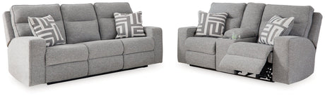 Biscoe Power Reclining Sofa and Loveseat