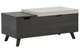 Yarlow Linen/Gray Storage Bench