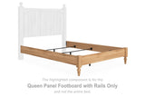 Aleaport Queen Panel Footboard with Rails