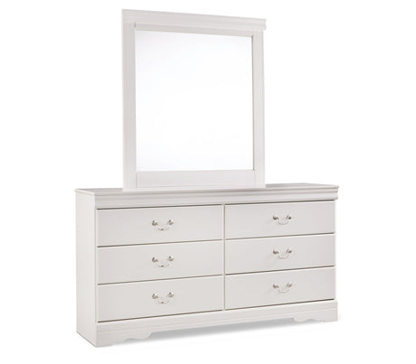 Anarasia Twin Sleigh Bed, Dresser, Mirror and Chest