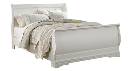 Anarasia Queen Sleigh Bed, Dresser, Mirror and Nightstand