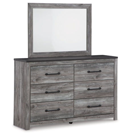 Bronyan Queen Panel Bed, Dresser, Mirror and Nightstand