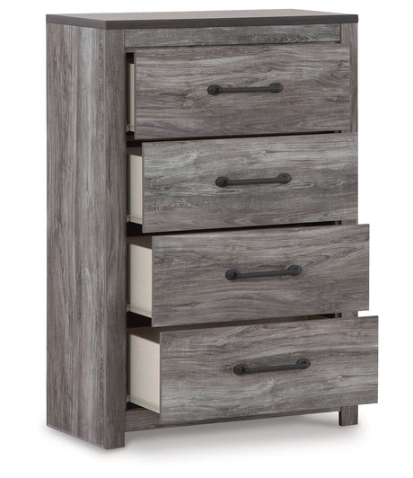 Bronyan King Panel Bed, Dresser, Mirror, Chest and 2 Nightstands