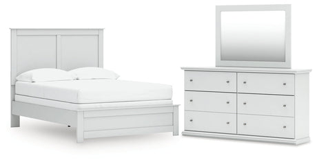 Bostwick Shoals Full Panel Bed, Dresser and Mirror