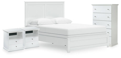 Bostwick Shoals Queen Panel Bed, Chest and 2 Nightstands