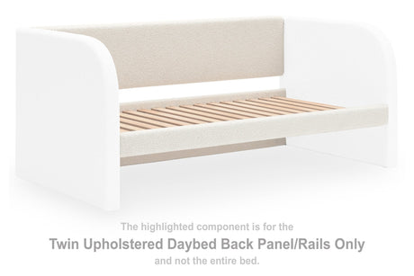 Arloster Twin Upholstered Daybed Panel/Rails/Slats
