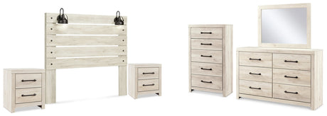 Cambeck Queen Panel Headboard, Dresser, Mirror, Chest and 2 Nightstands