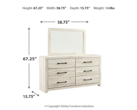 Cambeck King Panel Bed, Dresser, Mirror and Nightstand