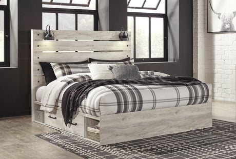 Cambeck King Panel Storage Bed, Dresser and 2 Nightstands