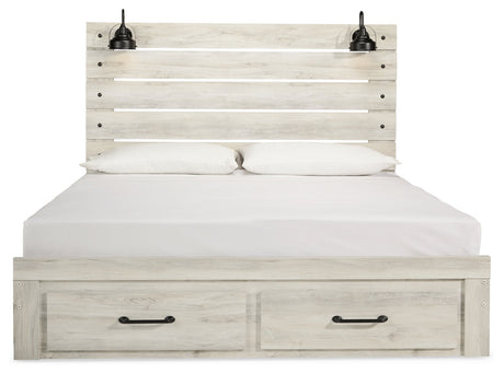 Cambeck King Storage Bed, 2 Dressers, Mirror, and 2 Nightstands