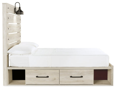 Cambeck Full Panel Storage Bed, Dresser, Mirror and Nightstand