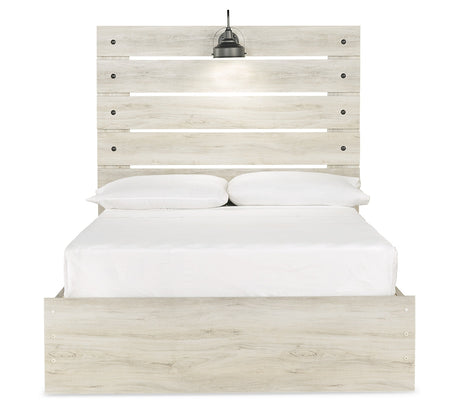 Cambeck Full Panel Bed with Storage, Chest and Nightstand