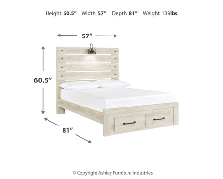 Cambeck Full Panel Bed, Dresser, Mirror and Nightstand