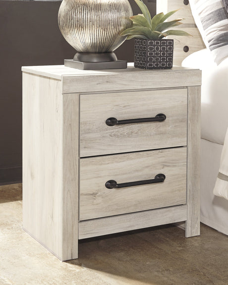 Cambeck Full Panel Bed with Storage, Chest and Nightstand