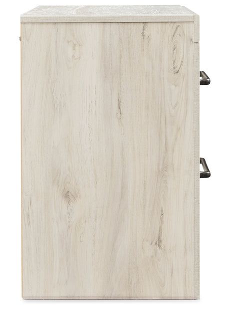 Cambeck King Panel Storage Bed, Dresser, Mirror and Nightstand