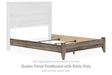 Elbrim Queen Panel Footboard with Rails