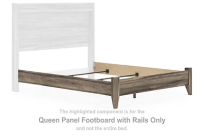 Elbrim Queen Panel Footboard with Rails