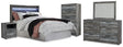 Baystorm Queen Panel Headboard, Dresser, Mirror, Chest and Nightstand