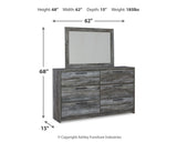 Baystorm Full Storage Bed, Dresser, Mirror and Nightstand