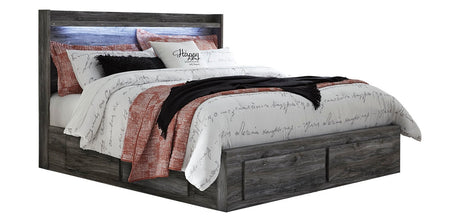 Baystorm King Panel Bed with 4 Storage Drawers