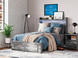 Baystorm Full Storage Bed, Dresser, Mirror and Nightstand