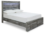 Baystorm Full Storage Bed, Dresser, Mirror and Nightstand