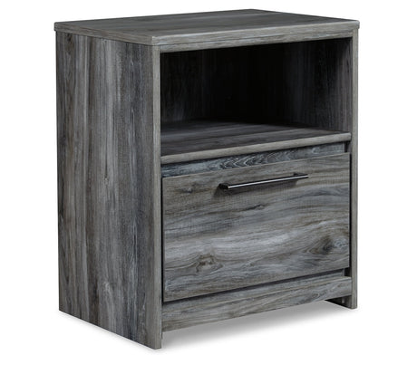 Baystorm Twin Panel Headboard Bed, Dresser, Mirror and Nightstand