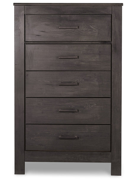 Brinxton King Panel Bed, Dresser Mirror, Chest and 2 Nightstands