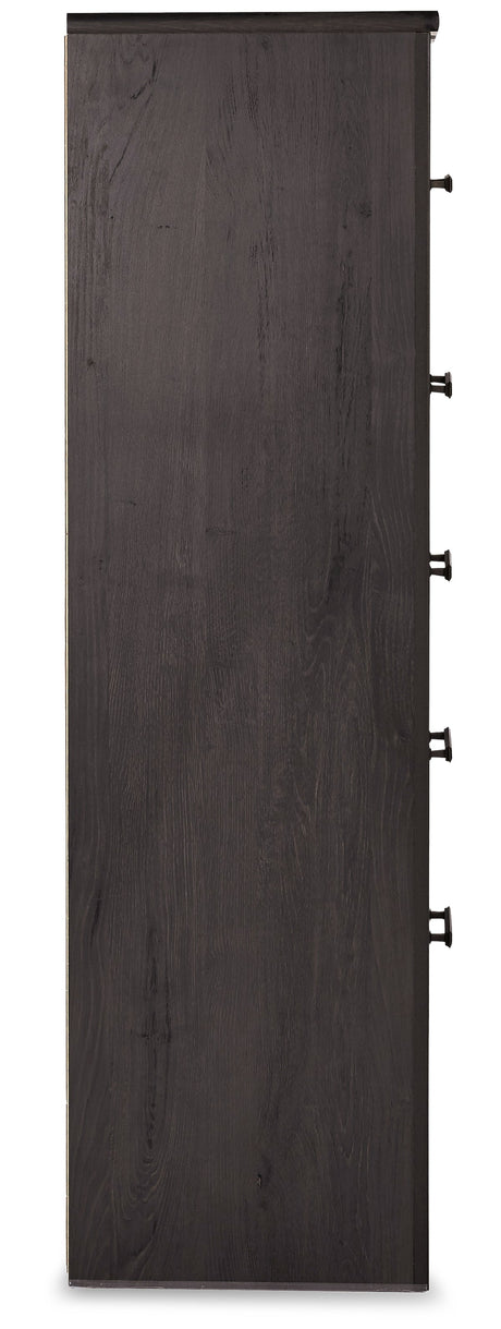 Brinxton King Panel Headboard, Dresser, Mirror, Chest and 2 Nightstands