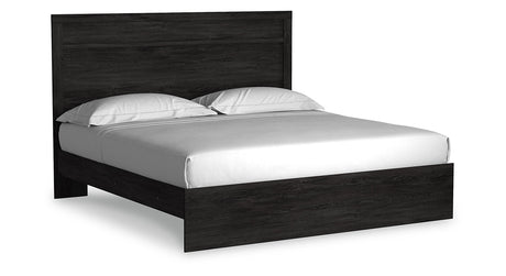 Belachime King Panel Bed, Dresser, Mirror, and Nightstand