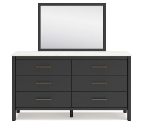 Cadmori King Panel Bed, Dresser, Mirror and Nightstand