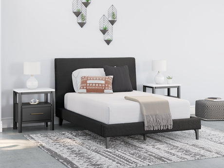 Cadmori Full Upholstered Bed with Roll Slats