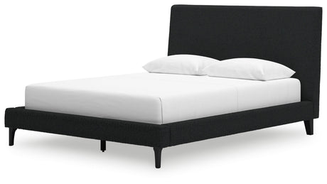 Cadmori Queen Upholstered Bed with Roll Slats