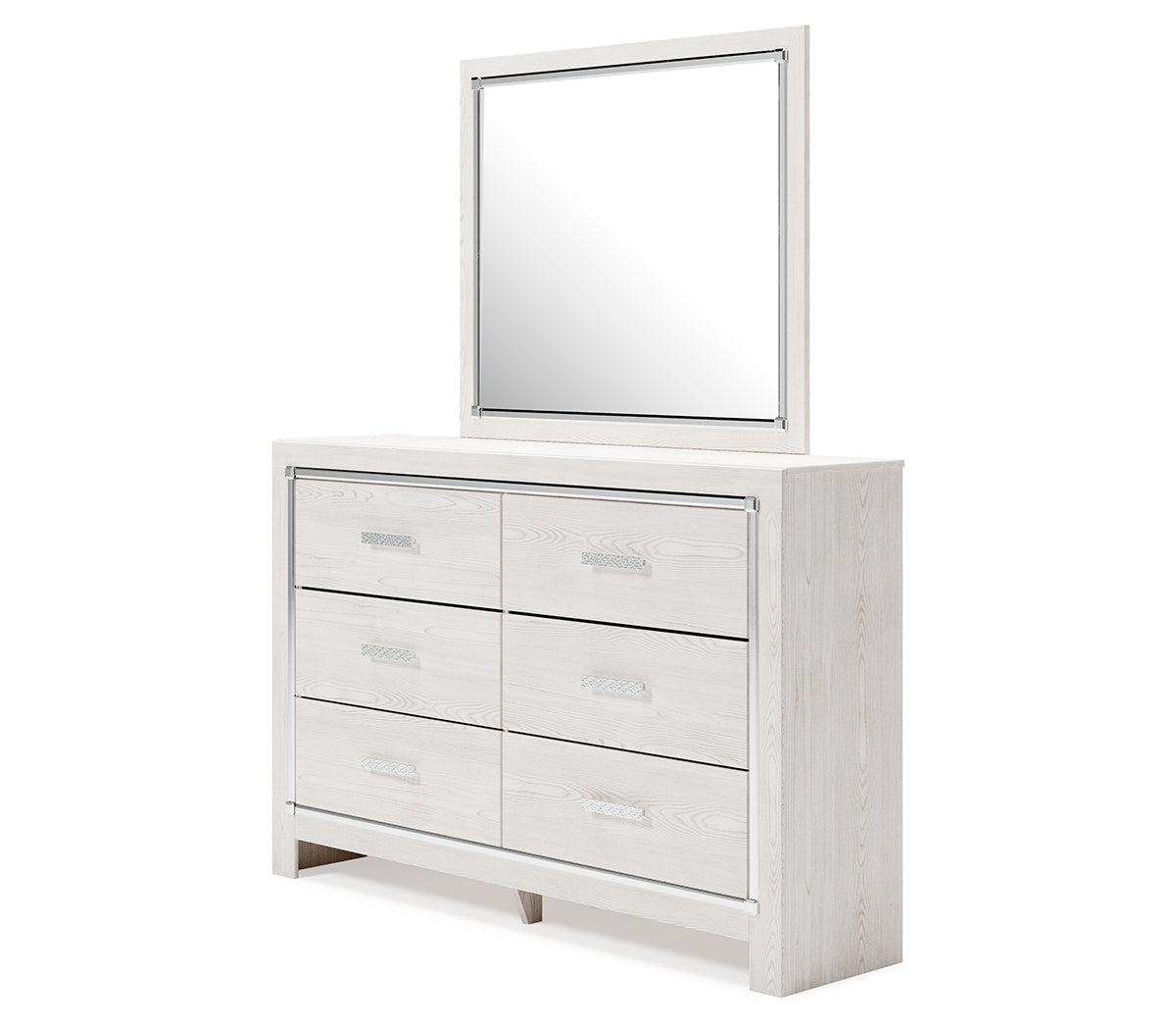 Altyra Queen Panel Storage Bed, Dresser, Mirror and Nightstand