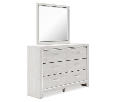 Altyra Queen Panel Storage Bed, Dresser, Mirror and Nightstand
