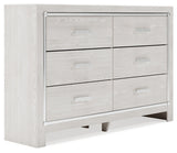 Altyra Full Upholstered Panel Bed, Dresser and Nightstand