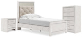 Altyra Twin Panel Bed, Chest and Nightstand