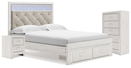 Altyra Queen Storage Bed, Chest and Nightstand