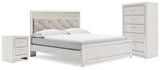 Altyra King Panel Bed, Chest and 2 Nightstands