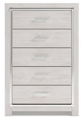 Altyra Full Panel Bed, Dresser, Mirror and Chest