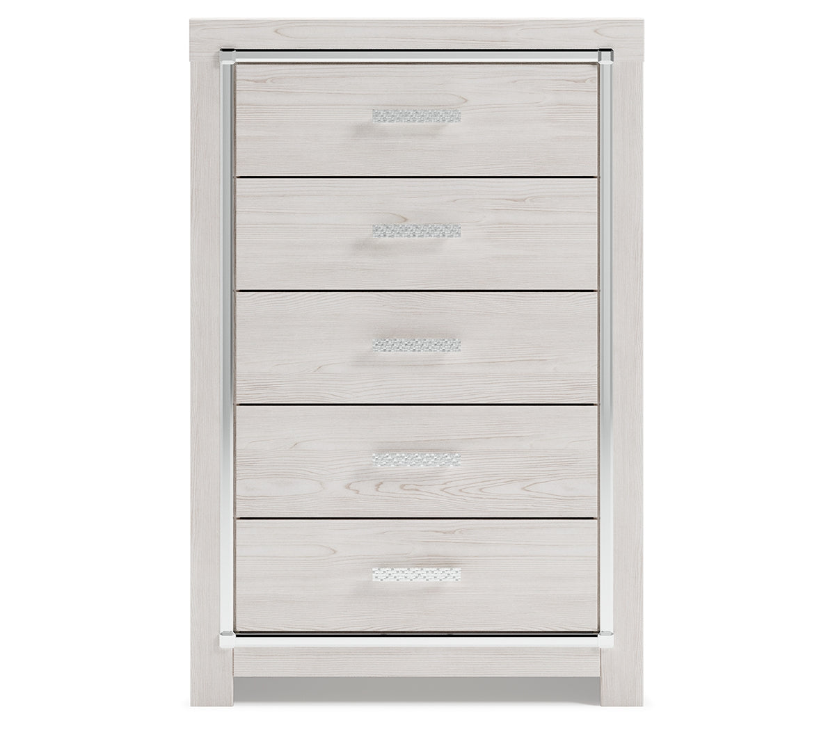 Altyra Queen Upholstered Panel Bed, Dresser, Mirror, Chest and Nightstand