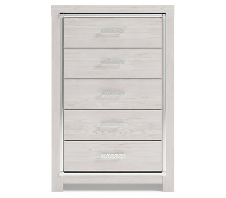 Altyra Queen Storage Bed, Dresser Mirror, Chest and 2 Nightstands